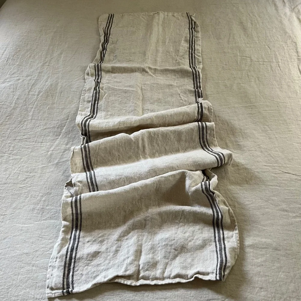 Vintage Striped Table Runner
